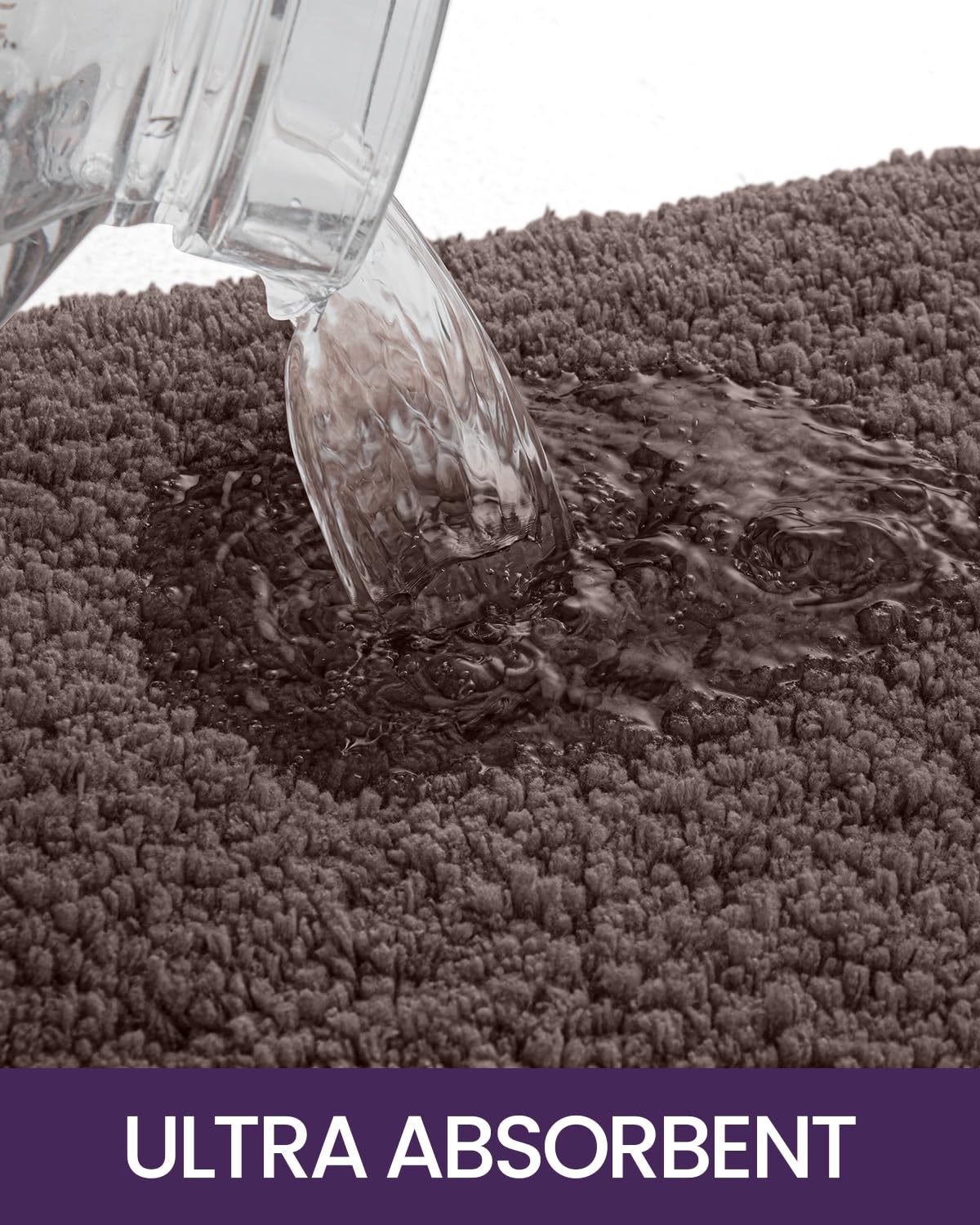 Dexi Bathroom Rug Mat, Extra Soft And Absorbent Bath Rugs, Washable Non-Slip Carpet Mat For Bathroom Floor, Tub, Shower Room, 24